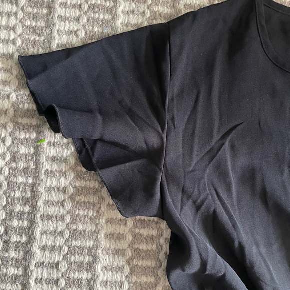 Black & Teal Polk a Dot Romper - Picture 4 of 4